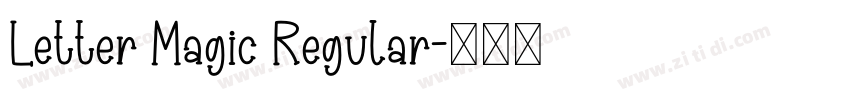 Letter Magic Regular字体转换
